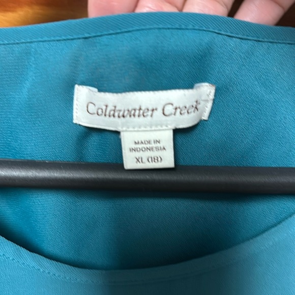 Coldwater Creek Sleeveless layered front tank top XL - Picture 2 of 8